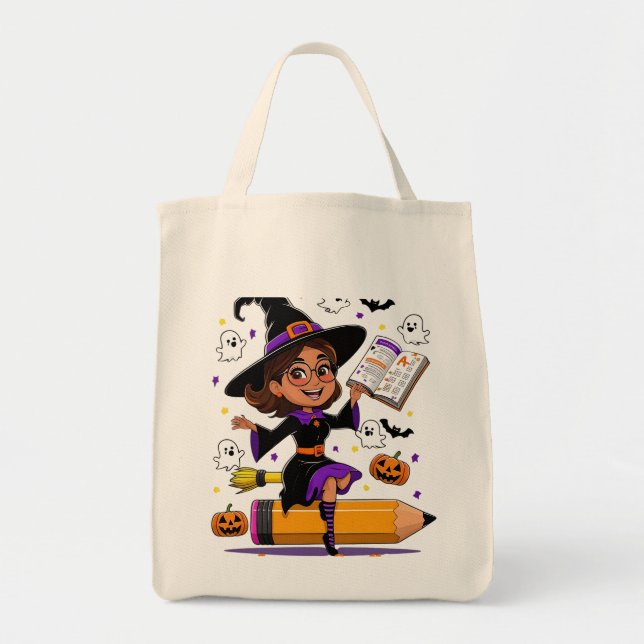 Teaching Is a Total Scream – Halloween Teacher  Tote Bag (Front)