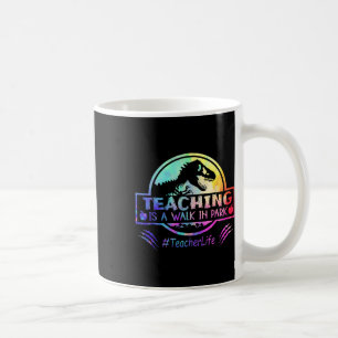 Teaching Is A Walk In Park Teacher Life Funny Moth Coffee Mug