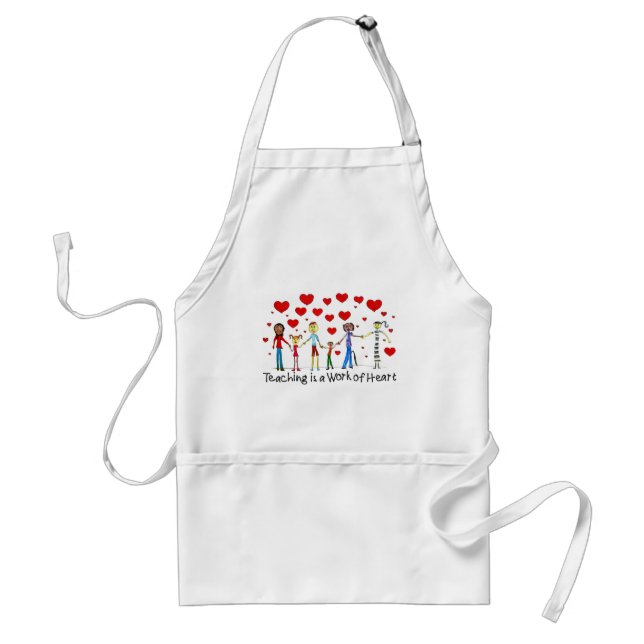 Teaching is a Work of Heart Apron (Front)