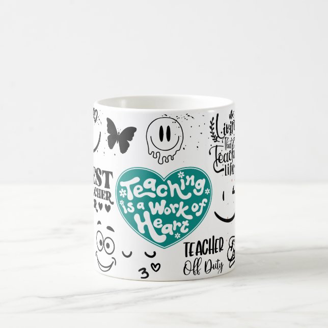 teaching is a work of heart coffee mug (Center)