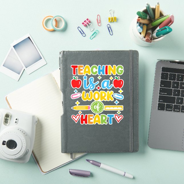 Teaching Is A Work Of Heart teacher gift  (iPad Cover)