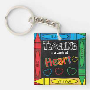 Teaching is a work of heART Teachers Key Ring