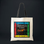 Teaching is a work of heART | Teachers Tote Bag<br><div class="desc">This design was made with high quality vector art for a clear sharp image. 100% Customise-able. Fill in the box(es) or Click on the CUSTOMIZE IT button to change, move, delete or add any of the text or graphics. If you have any questions about this product or any other DesignsbyDonnaSiggy...</div>