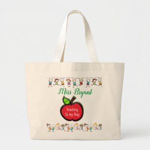 "TEACHING IS MY BAG" Canvas Tote