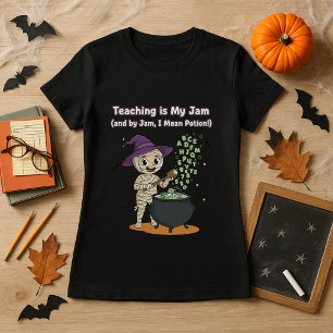 Teaching Is My Jam Cute Halloween Gift for Teacher T-Shirt