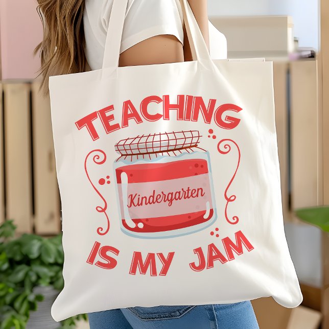 Teaching Is My Jam Personalised Teacher Tote Bag (Creator Uploaded)