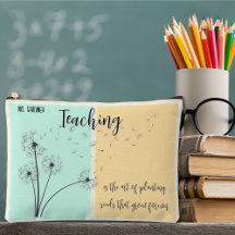 Teaching is Planting Seeds Lt. Green and Yellow