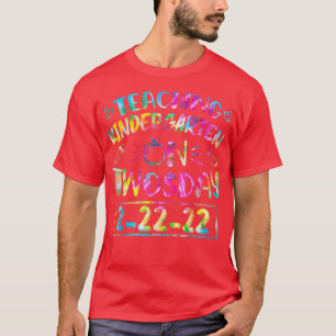 Teaching Kinder On Twosday 22222 February 22nd Tie T-Shirt
