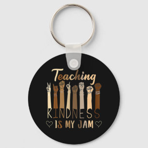 Teaching Kindness Is My Jam Autism Awareness T-Shi Key Ring