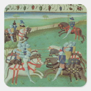 Teaching Knights to Joust Square Sticker