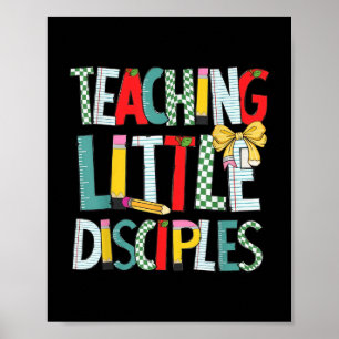 Teaching Little Disciples Religious Christian Bibl Poster