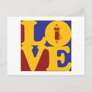 Teaching Love Postcard