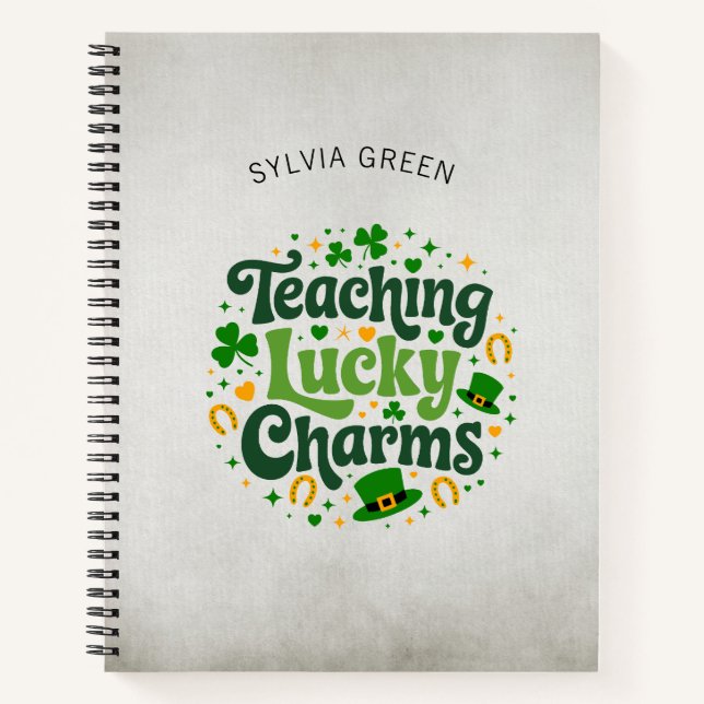 Teaching Lucky Charms – Personalised St. Patrick’s Notebook (Front)