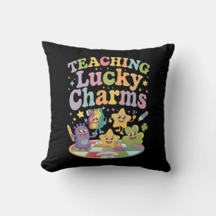 Teaching Lucky Charms Teacher St Patricks Day Cushion