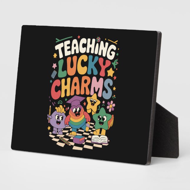 Teaching Lucky Charms Teacher St Patrick's Day Plaque (Side)