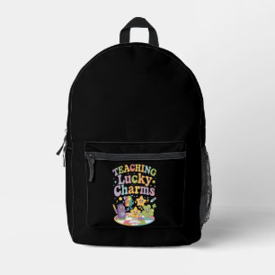 Teaching Lucky Charms Teacher St Patricks Day Printed Backpack