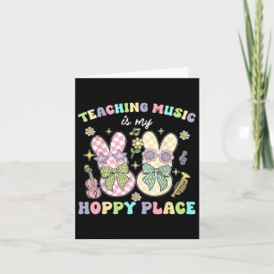 Teaching Music Hoppy Place Bunny Easter Days Resur Card
