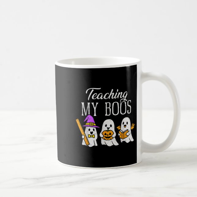 Teaching My Boos Ghost Teacher Halloween Soky Educ Coffee Mug (Right)