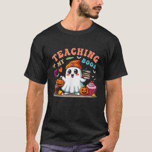 Teaching My Boos Groovy Ghost Funny Teachers Hallo T-Shirt