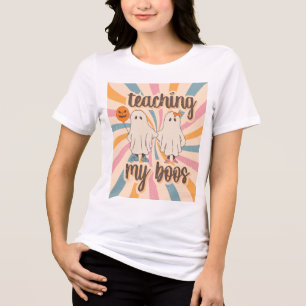 Teaching my boos Spooky Teacher Tri-Blend Shirt