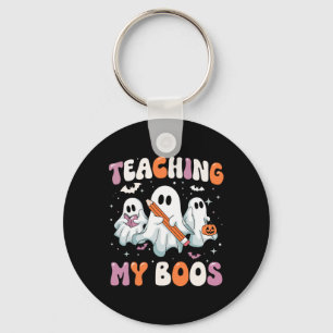 Teaching My Boos Teacher Cute Ghost Teacher Hallow Key Ring