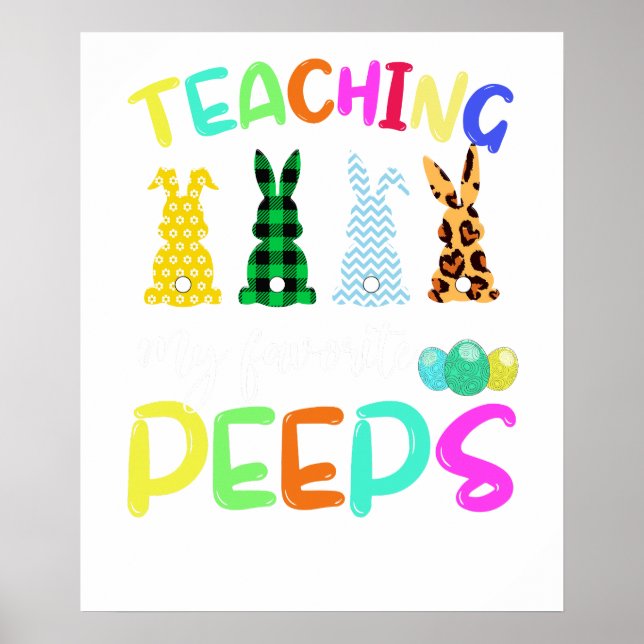 teaching my favourite peeps (2), retro, vintage poster (Front)