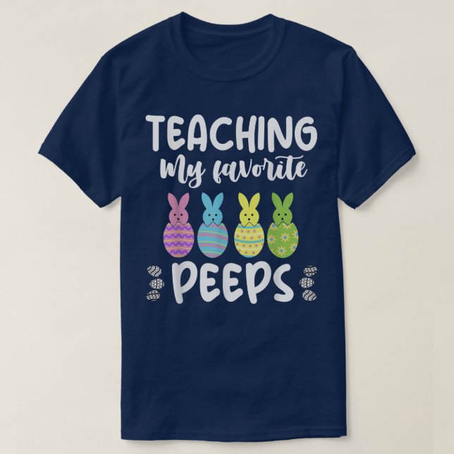 Teaching My Favourite Students Easter Bunny Funny  T-Shirt (Design Front)