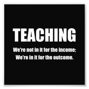 Teaching Outcome White.png Photo Print