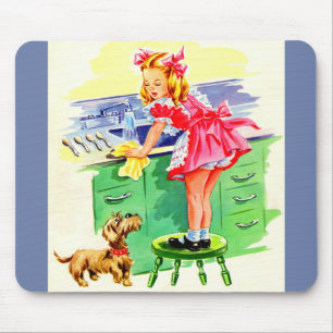 Teaching Rover how to wash the dishes Mouse Pad