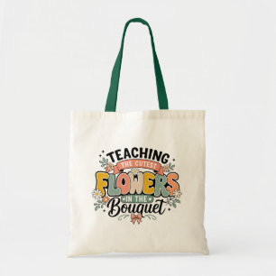 Teaching the Cutest Flowers in the Bouquet Retro Tote Bag