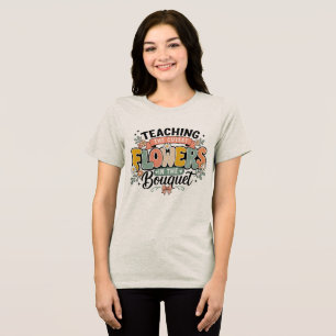Teaching the Cutest Flowers in the Bouquet Retro Tri-Blend Shirt