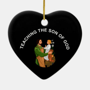TEACHING THE SON OF GOD CERAMIC ORNAMENT