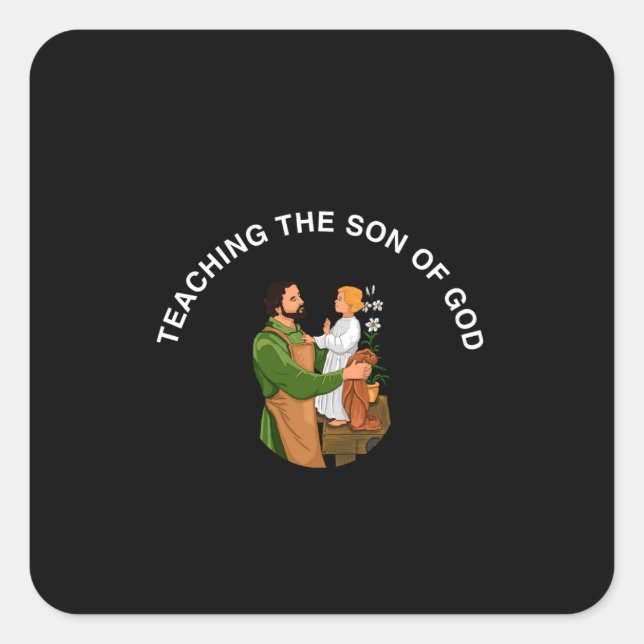 TEACHING THE SON OF GOD SQUARE STICKER (Front)