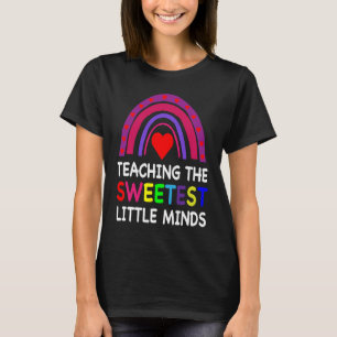 Teaching The Sweetest Little Minds Teacher Valenti T-Shirt