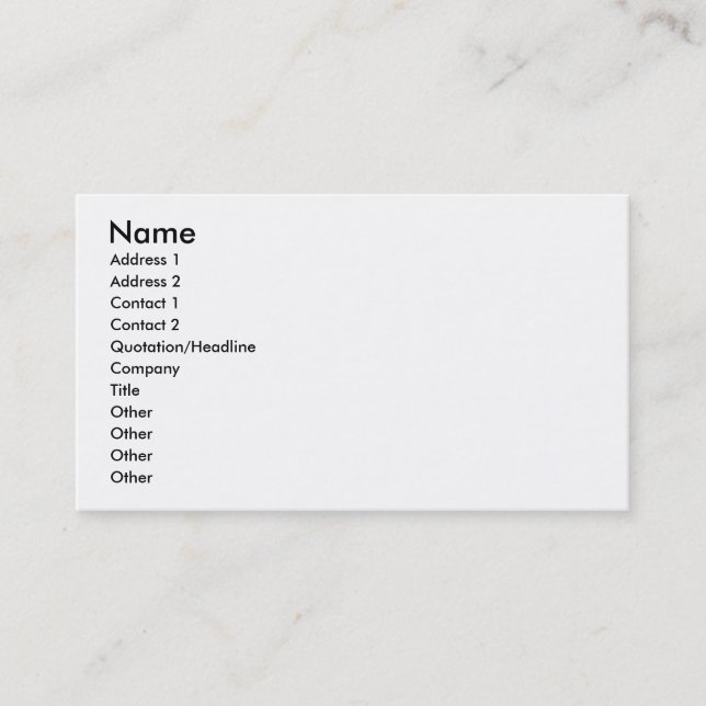 Teaching the Visually Impaired Next Exit Business Card (Front)