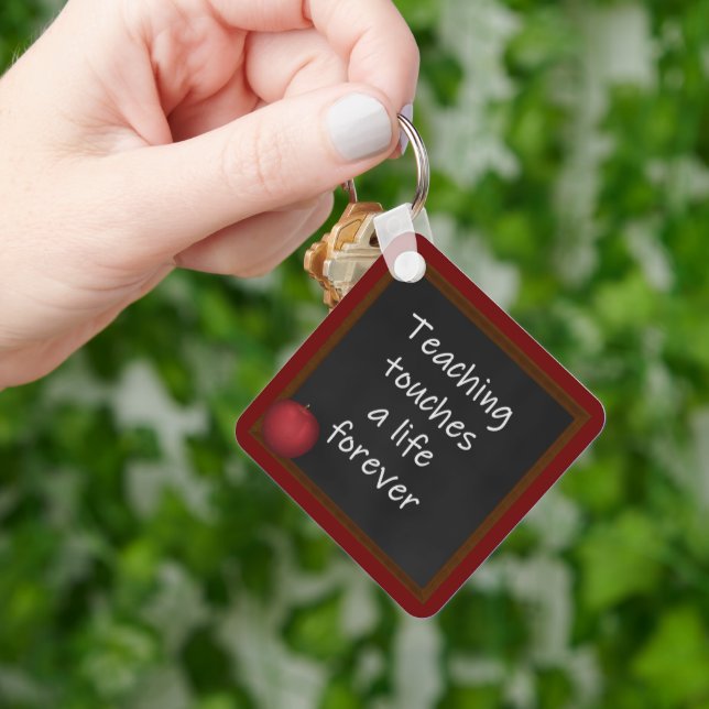 Teaching Touches A Life Forever Personalised  Key Ring (Hand)