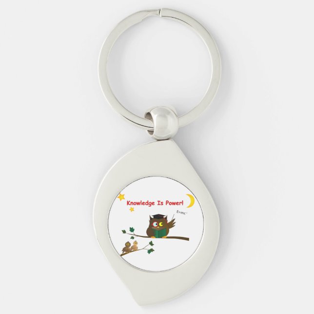 Teaching Wise Owl Key Ring (Front)