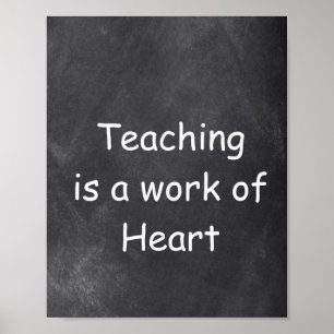Teaching Work Heart Chalkboard Class Decoration