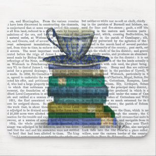 Teacup and Books Mouse Pad