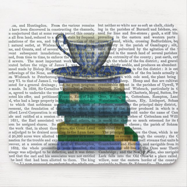 Teacup and Books Mouse Pad (Front)