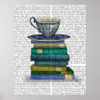 Teacup and Books