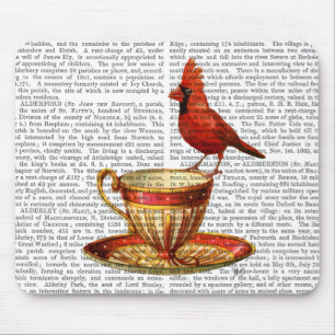 Teacup And Red Cardinal Mouse Pad