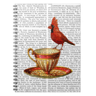 Teacup And Red Cardinal Notebook