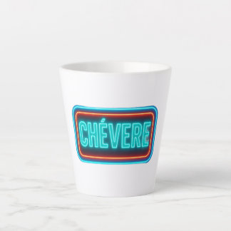 Teacup Chevere Neon Design Latte Mug