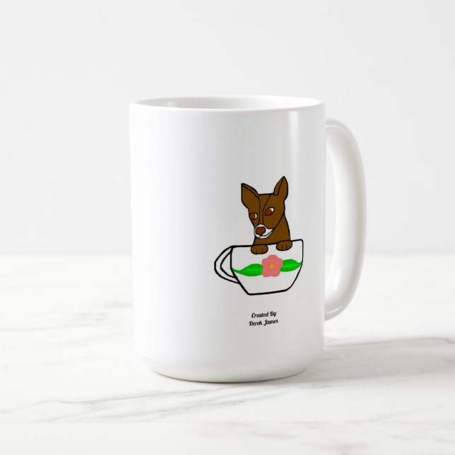 Teacup Chihuahua Coffee Mug (Front Right)