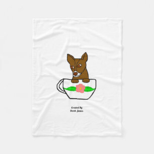 Teacup Chihuahua Small Fleece Blanket