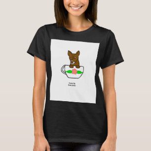 Teacup Chihuahua Women's Black Basic T Shirt