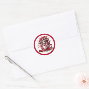 Teacup Cutie Classic Round Sticker