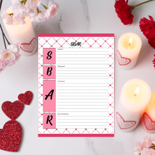 Teacup Cuties _ Nursing SBAR Sheet Notepad