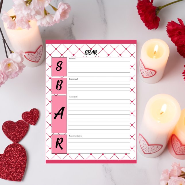 Teacup Cuties _ Nursing SBAR Sheet Notepad (Creator Uploaded)